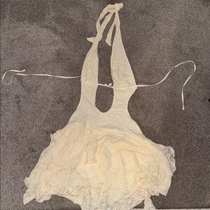 Fashion Nova White Lace Mini Dress